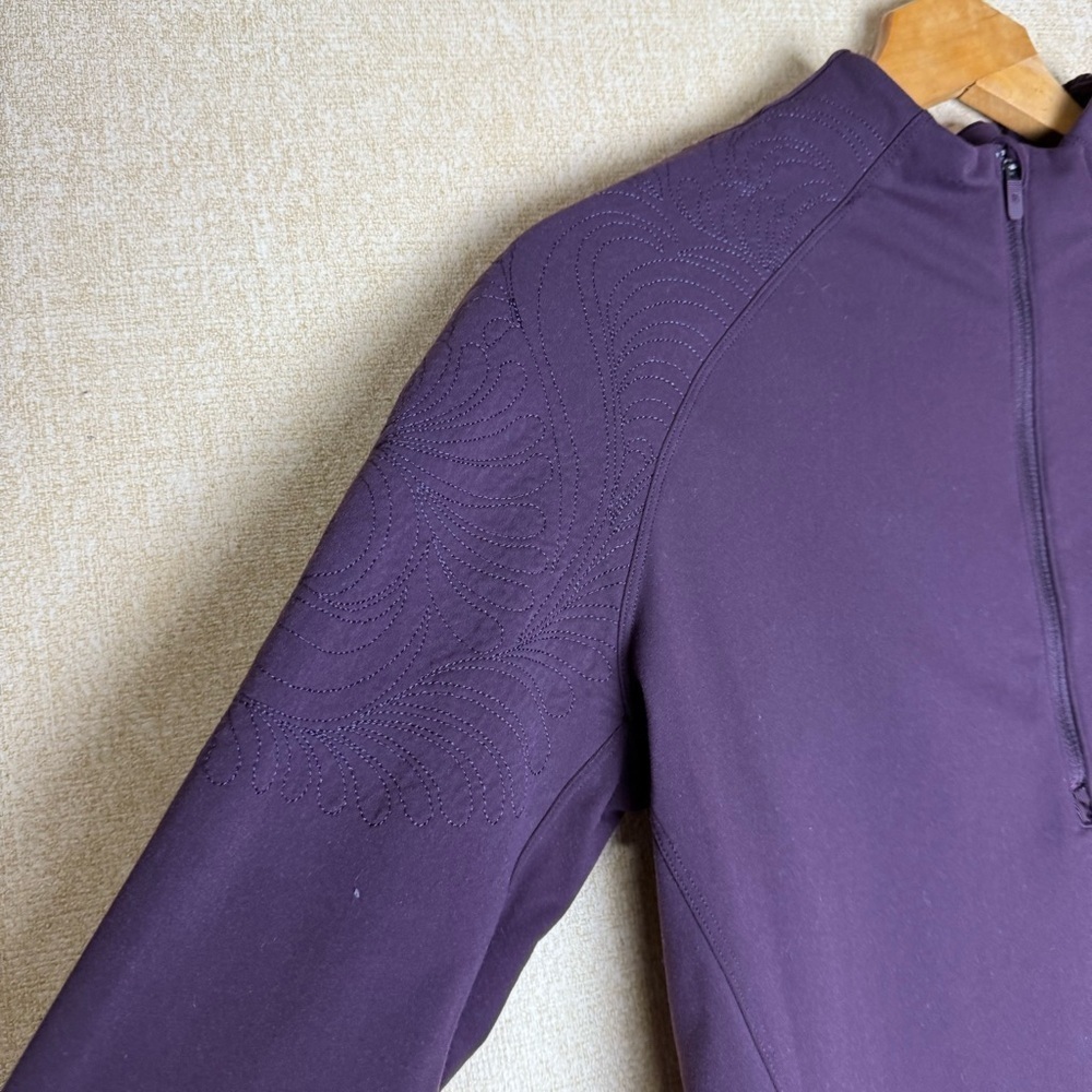 LuLulemon Toasty Tech 1/2 Zip with Embroidery Size 6 - Picture 4 of 7